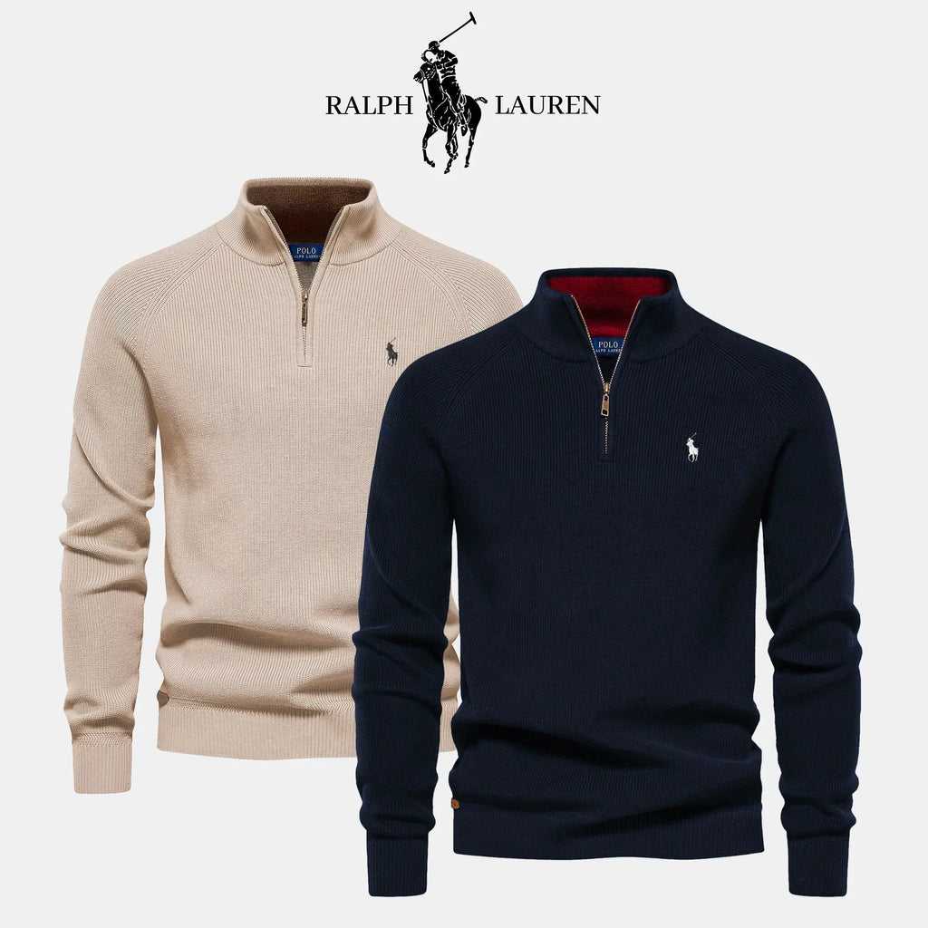 BUY 1, GET 2 - R&L 1+1 Zip Neck Sweater (CLEARANCE)